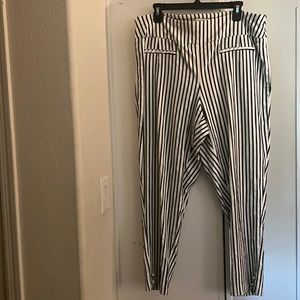 Striped pants worn once.  Super cute.  Sized 18W.